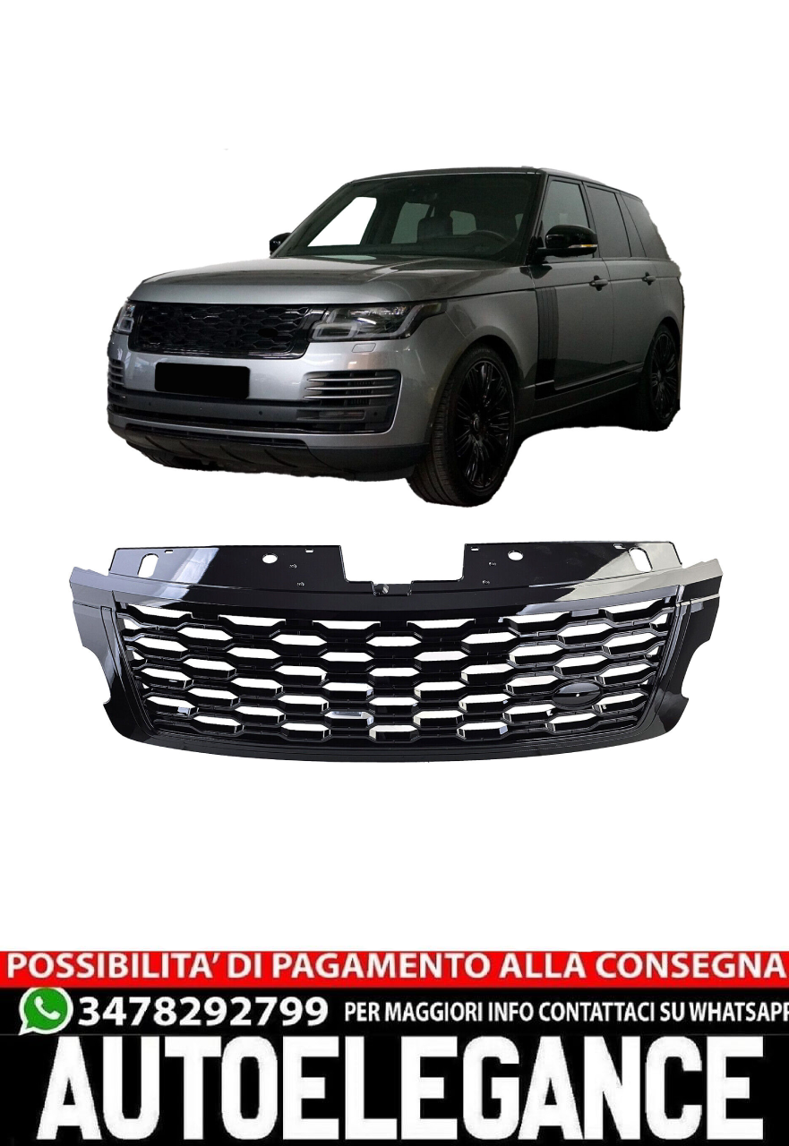 Griglia del radiatore sportiva nera lucida per Range Rover Vogue L405 18-22