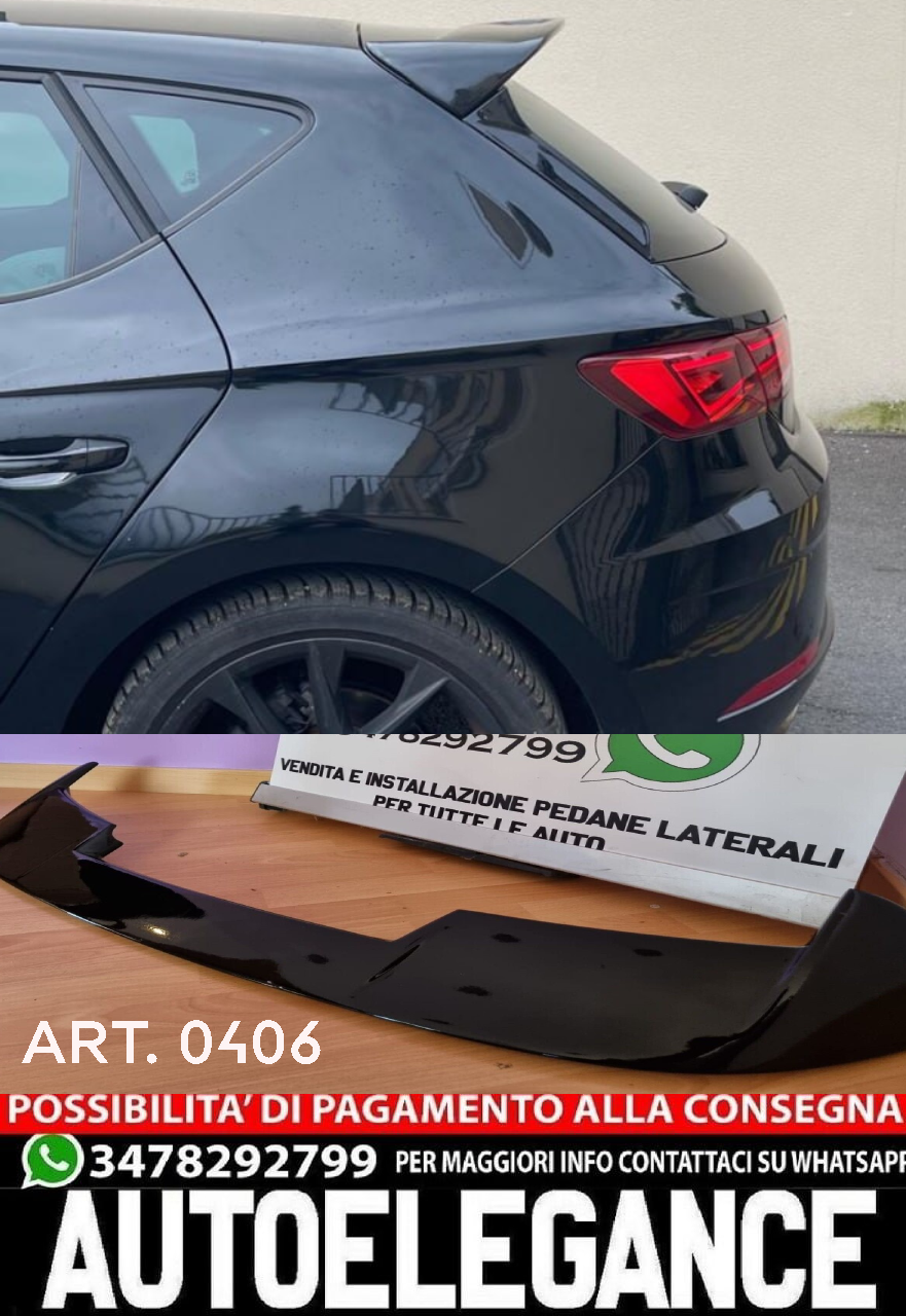 ROOF SPOILER FOR SEAT LEON 5F 5 DOORS 2012- 2020 REAR IN ABS FR 0406