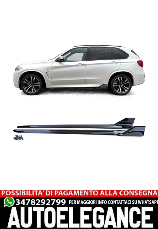 Gloss Black Side Skirts for BMW X5 F15 13-18 