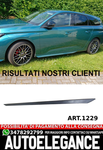 SKIRTS SUITABLE FOR PEUGEOT 308 III 2021+ 5 DOORS GLOSSY BLACK