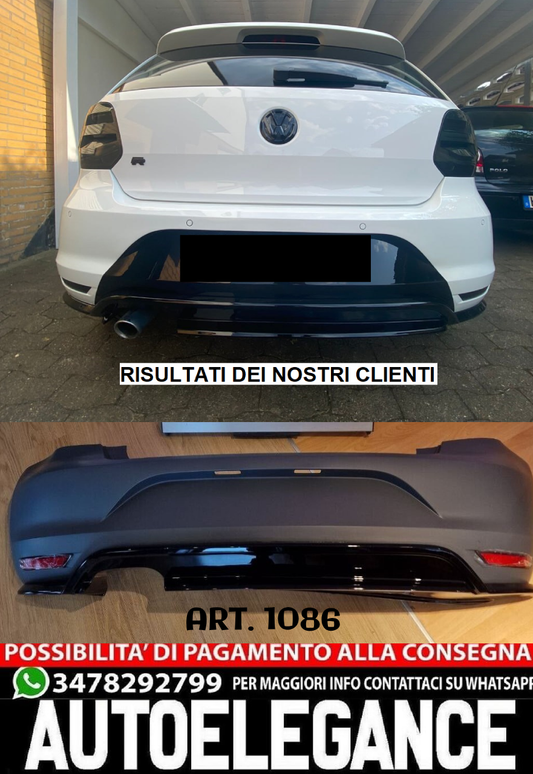 REAR BUMPER Polo 6R 6C 2009-2018 Look GTI Bumper 