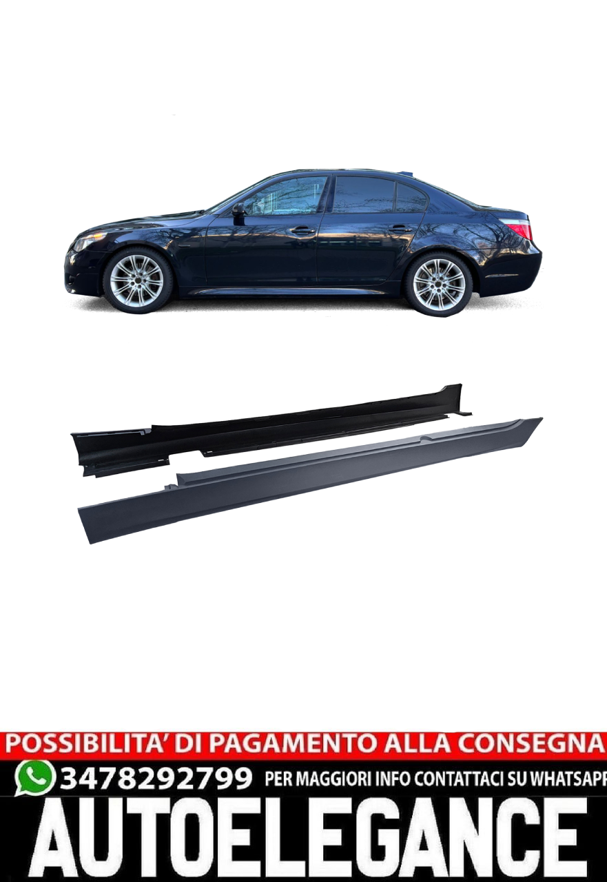 Minigonne laterali sportive adatte per BMW serie 5 E60 berlina E61 Touring 03-10
