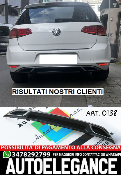 ✨0138 DIFFUSORE ADATTO PER VW GOLF 7 2012-2016 LOOK R DESIGN SPORTIVO✨