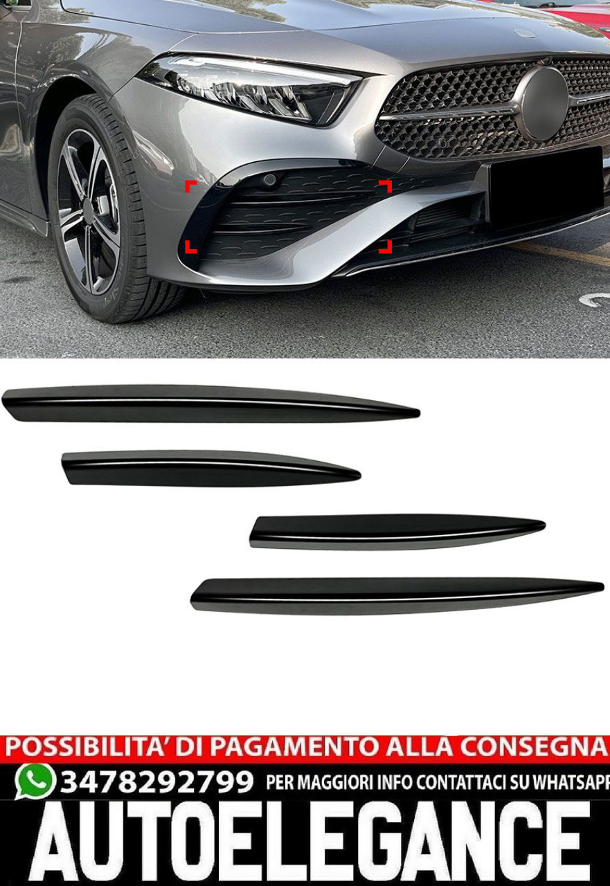 Alette della griglia del paraurti per Mercedes W177 Classe A restyling