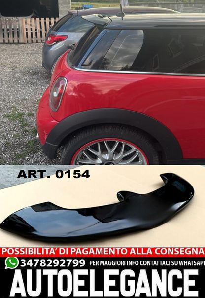 REAR ROOF SPOILER FOR MINI COOPER R56 2005-2014 GLOSS BLACK 