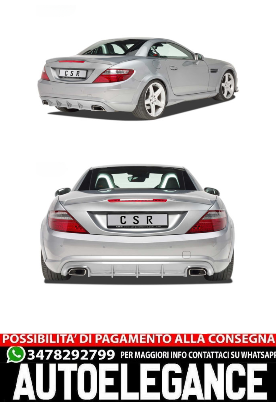 Diffusore posteriore per Mercedes-Benz SLK R172 AMG-Line