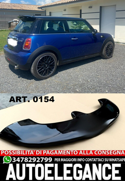 REAR ROOF SPOILER FOR MINI COOPER R56 2005-2014 GLOSS BLACK 