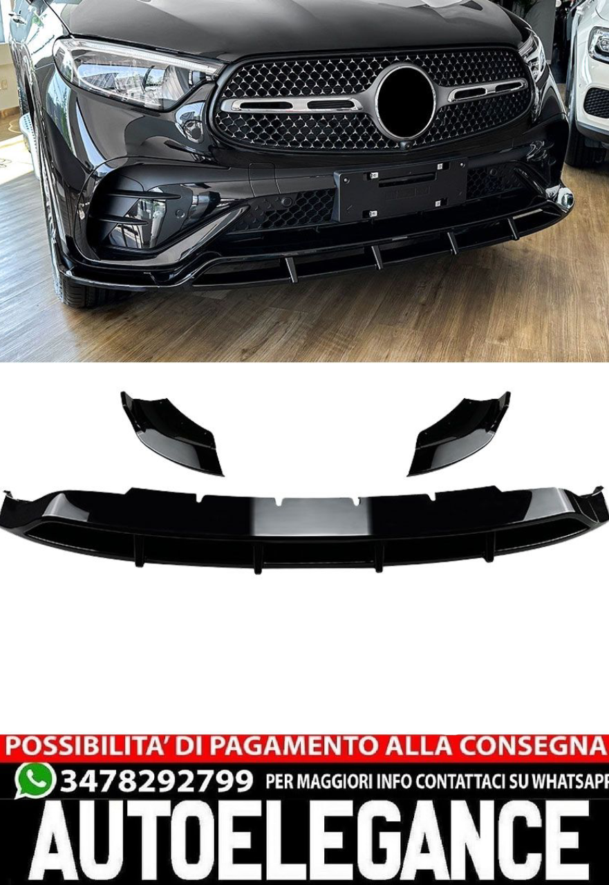 Front spoiler suitable for Mercedes X254 C254 GLC with AMG package 