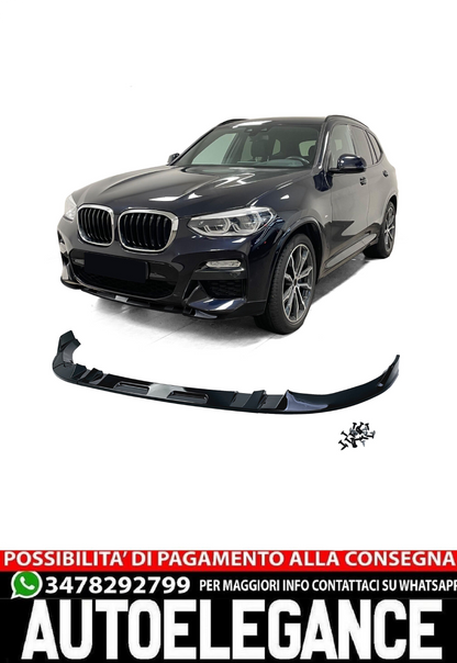 Gloss Black Performance Front Spoiler Lip Fit For BMW X3 G01 17-21 