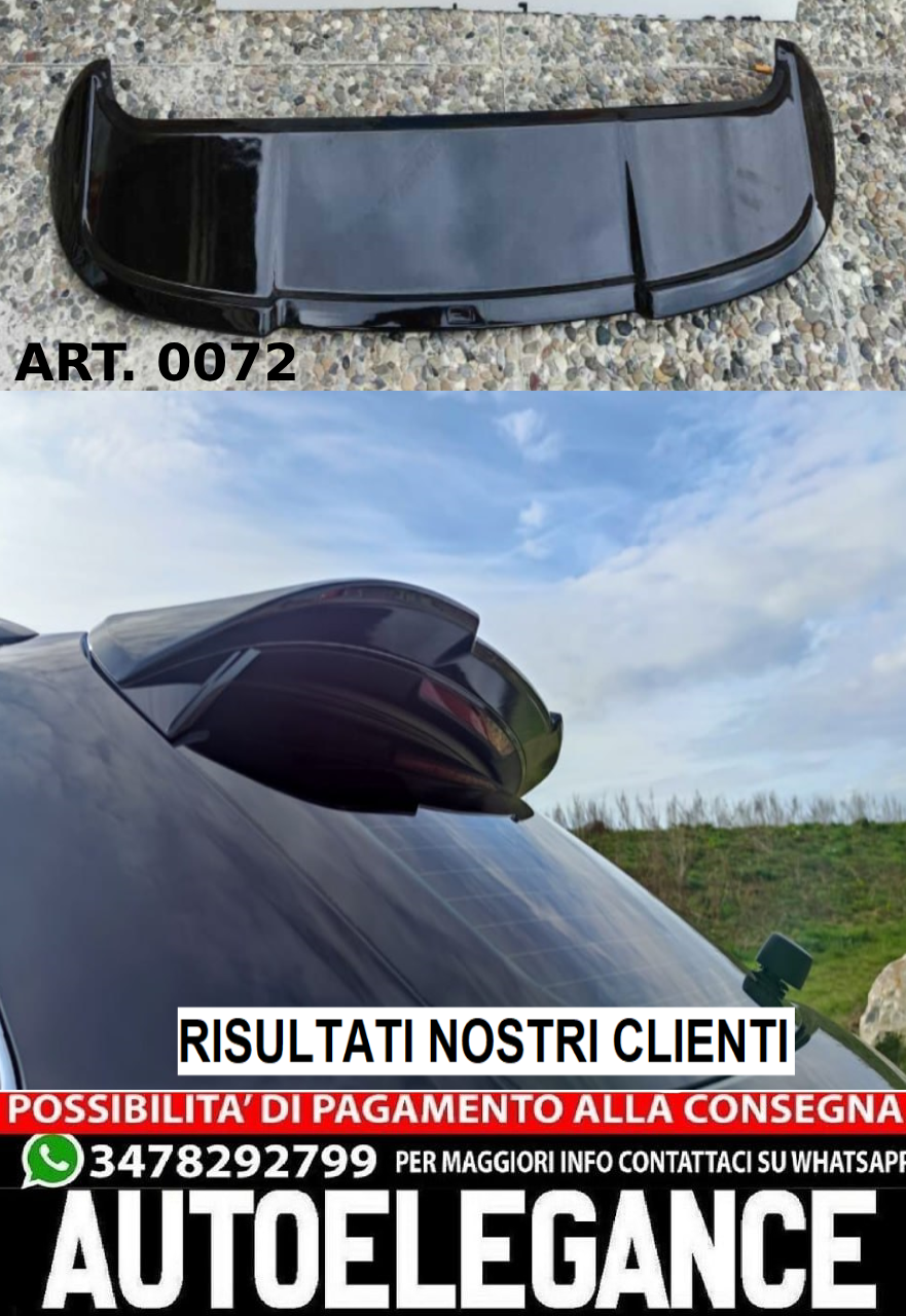 REAR SPOILER RS3 ROOF AUDI A3 8V SPORTBACK 2012-2018 GLOSSY BLACK 0072 