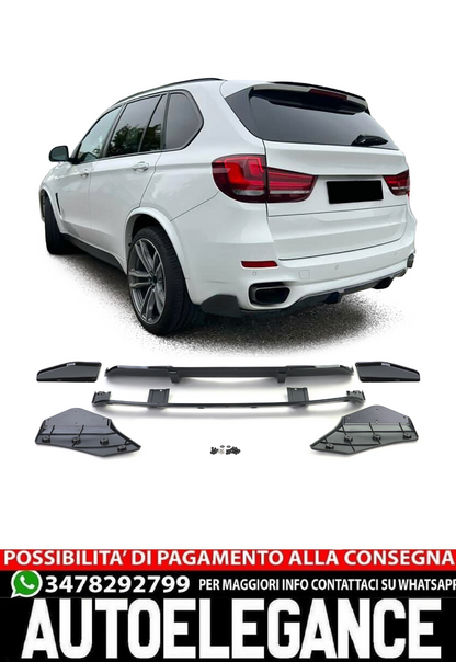 Gloss Black Performance Rear Diffuser Suitable for BMW X5 F15 13-18 