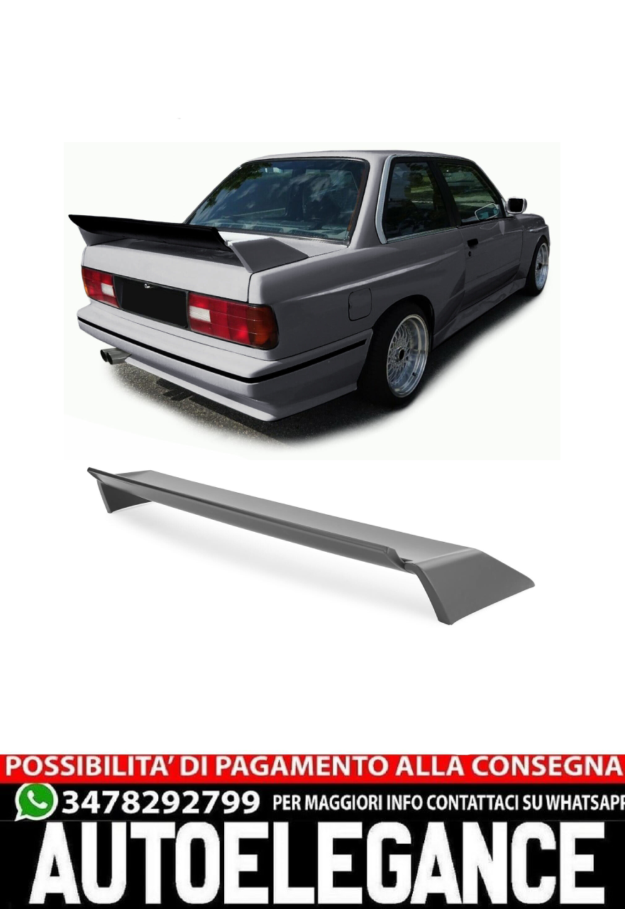 Evo Sport rear spoiler made of ABS suitable for BMW 3 Series E30 82-93 
