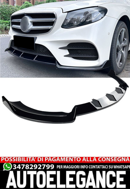 Spoiler anteriore per Mercedes W213 + C238 AMG Line 2016-2020 (pre-restyling)