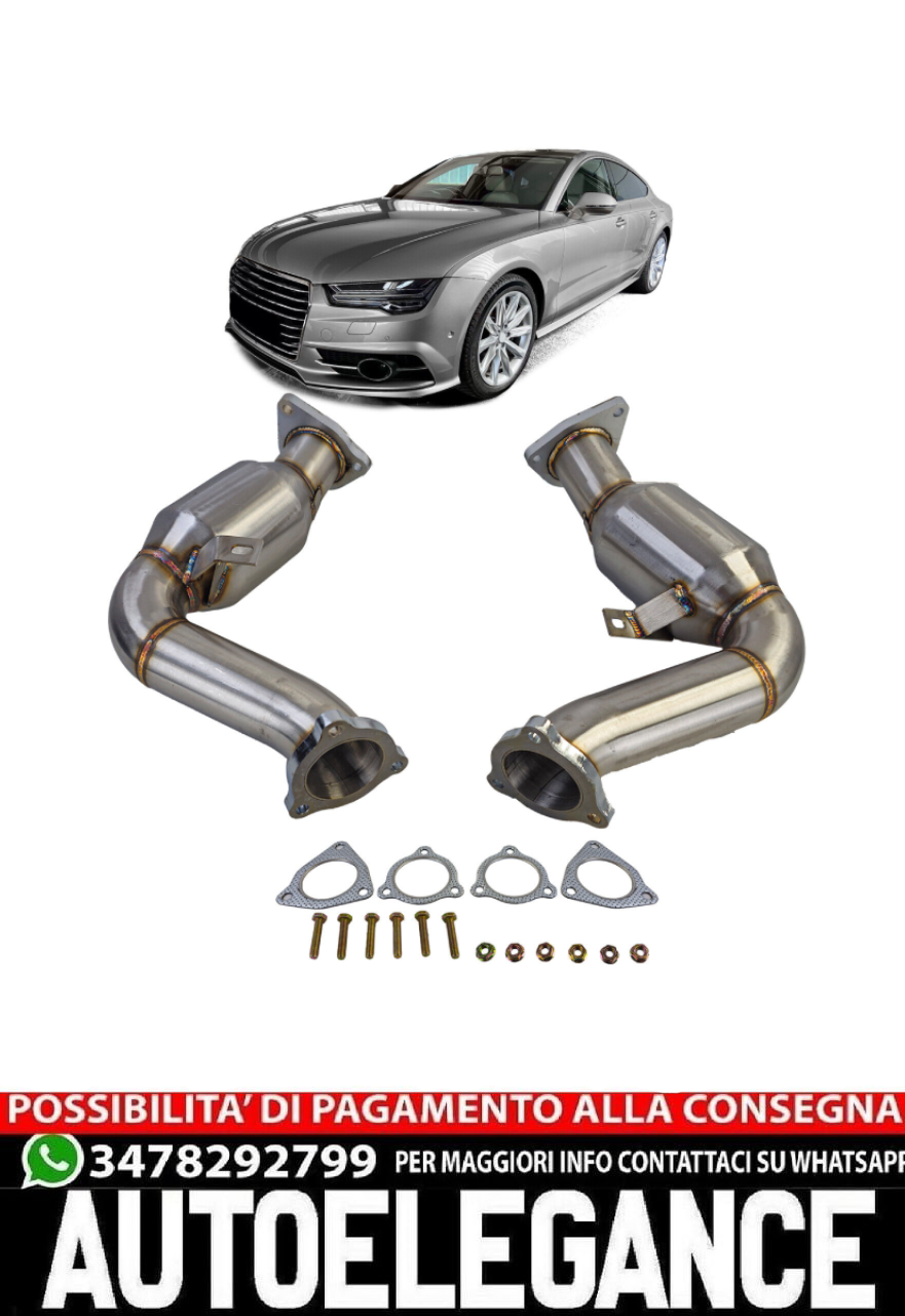 Downpipes racing con catalizzatore sportivo per Audi 3.0 TFSI A6 C7 A7 4G A8 4H