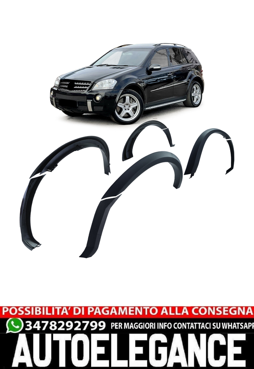 Set of wheel arches mudguard flares suitable for Mercedes ML W164 05-11 