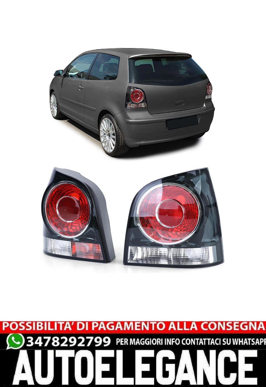 Fanali posteriori neri per VW Polo 9N3 05-09