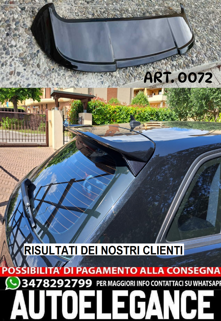WING SUITABLE FOR AUDI A3 8V SPORTBACK 2012-2018 GLOSSY BLACK