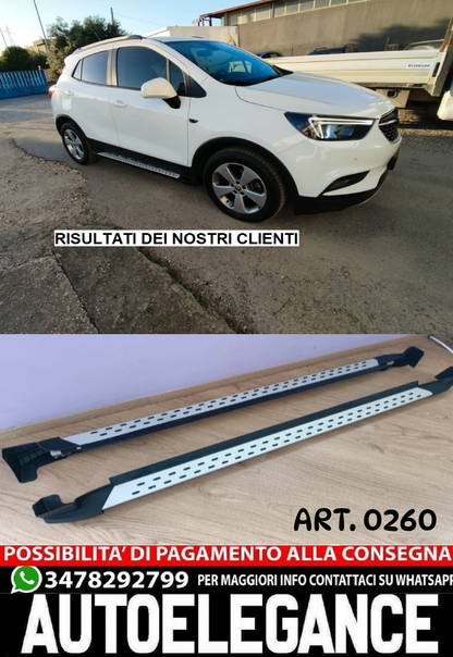 PEDANE LATERALI SOTTOPORTA PER OPEL MOKKA e MOKKA X 2012+ 0260