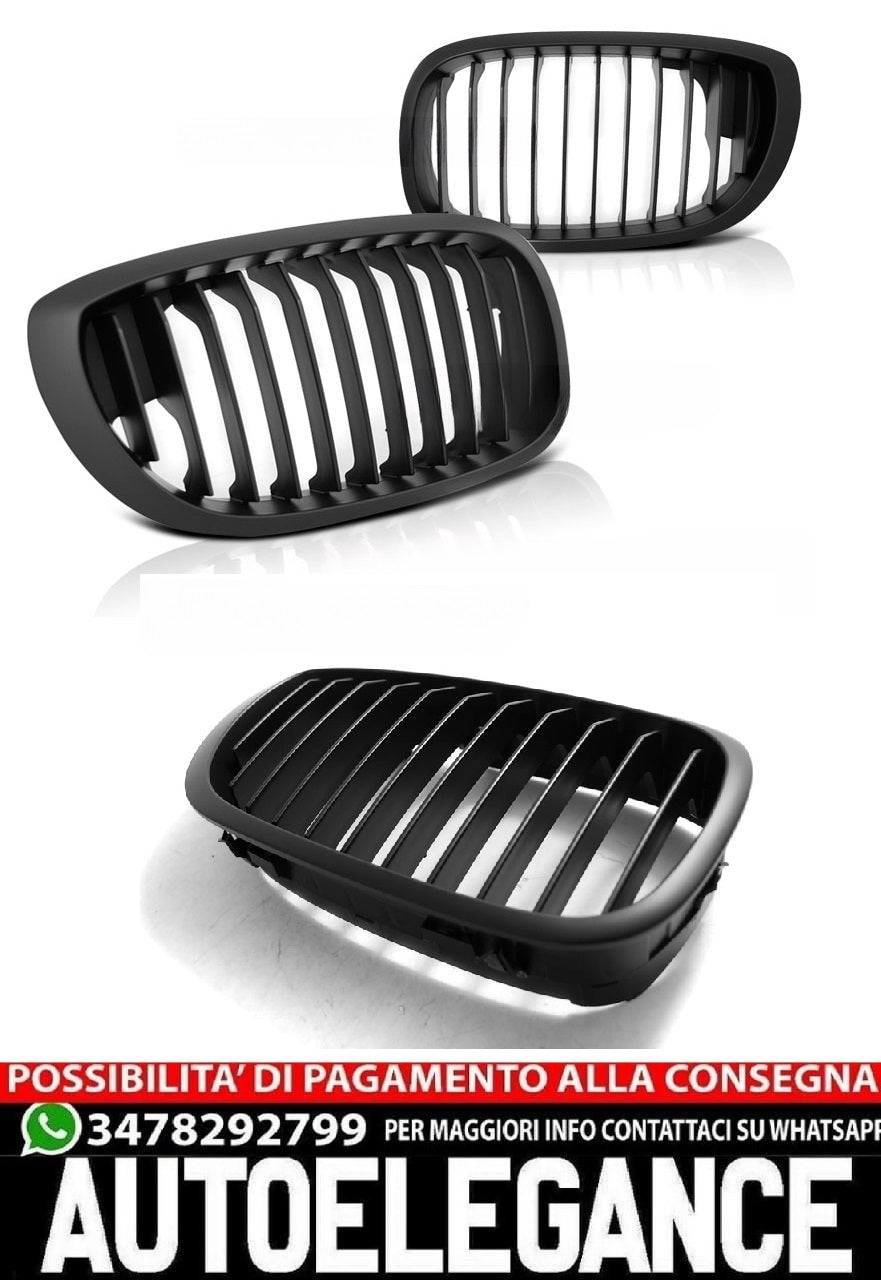 MATT BLACK GRILLE SUITABLE FOR BMW E46 04.03-2006 COUPE / CABRIO