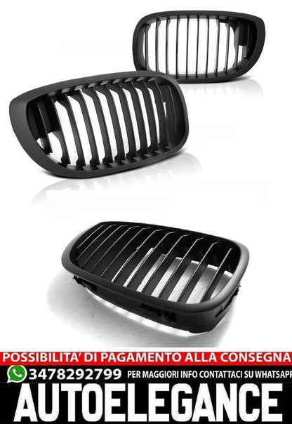 MATT BLACK GRILLE SUITABLE FOR BMW E46 04.03-2006 COUPE / CABRIO
