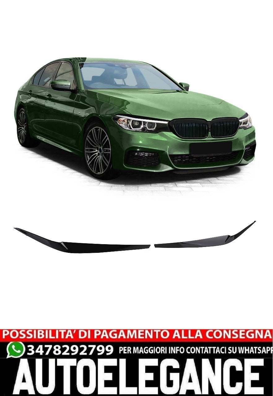 Coprifari Evil Eye Nero Lucido adatto per BMW G30 G31 Serie 5 dal 17 AUTOELEGANCERICAMBI