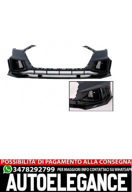 Front bumper suitable for Audi A7 4K8 (2018 onwards) RS7 Carbon Look Orna 