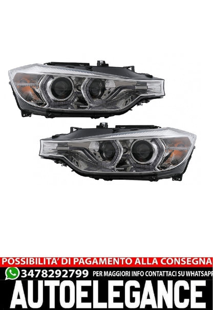 Fari LED DRL Angel Eyes adatti per BMW Serie 3 F30 F31 LCI Berlina Touring (2015