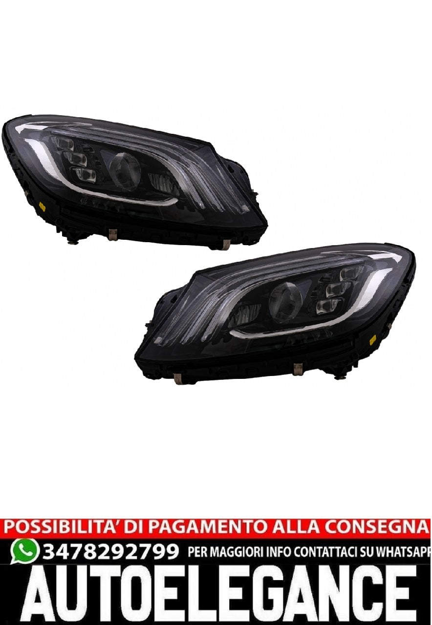 Fari Full LED adatti per Mercedes Classe S W222 Maybach X222 (2013-2017) Facelif