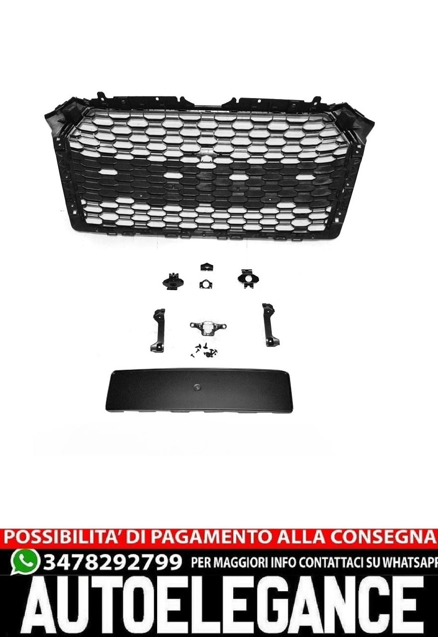 GRIGLIA SPORT NERO LUCIDO PDC ADATTO PER AUDI A4 B9 15-19