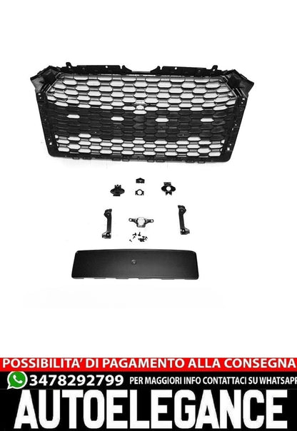 GRIGLIA SPORT NERO LUCIDO PDC ADATTO PER AUDI A4 B9 15-19