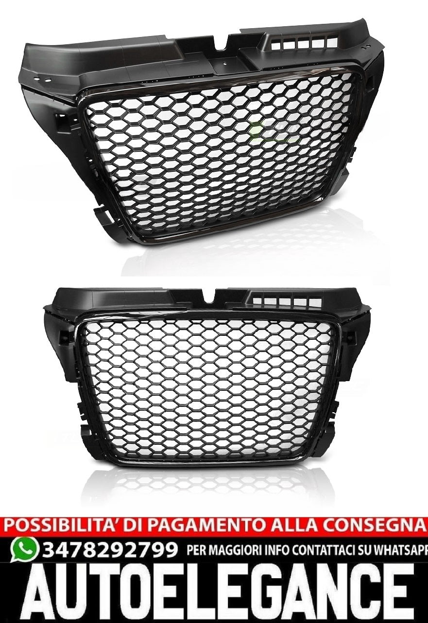 GRIGLIA SPORT NERO LUCIDO  ADATTO PER AUDI A3 08-12