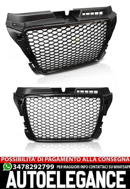 GRIGLIA SPORT NERO LUCIDO  ADATTO PER AUDI A3 08-12