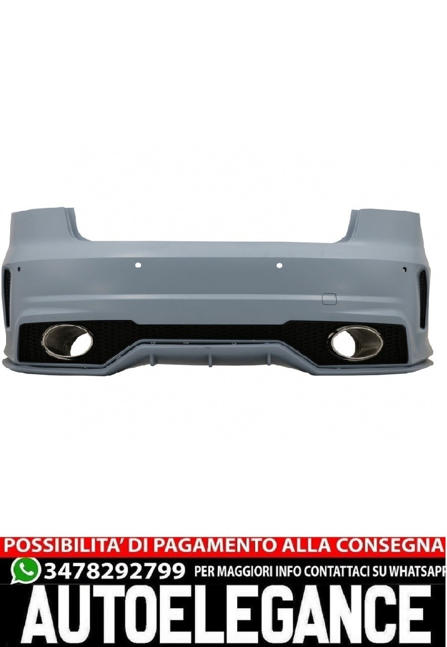 Paraurti posteriore adatto per Audi A3 8V Sedan Pre Facelift (2012-2016) RS Design