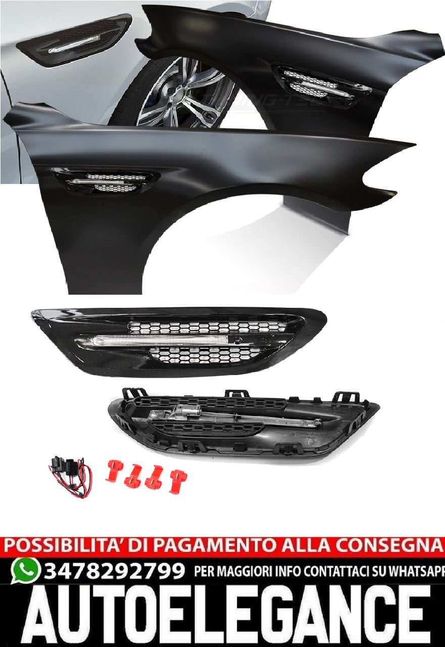 FENDERS SPORT STYLE CON PRESA D'ARIA LATERALE NERO ADATTO PER BMW F10 F11 10-16