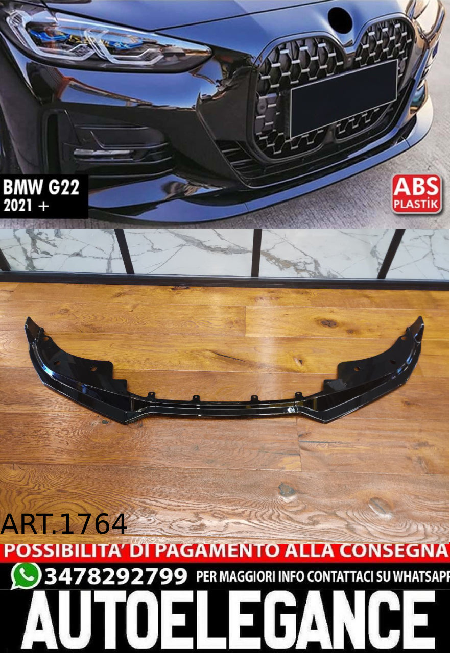SPLITTER ADATTO PER SERIE 4 G22 2020+ MSPORT NERO LUCIDO