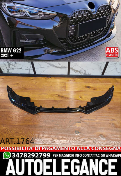 SPLITTER ADATTO PER SERIE 4 G22 2020+ MSPORT NERO LUCIDO