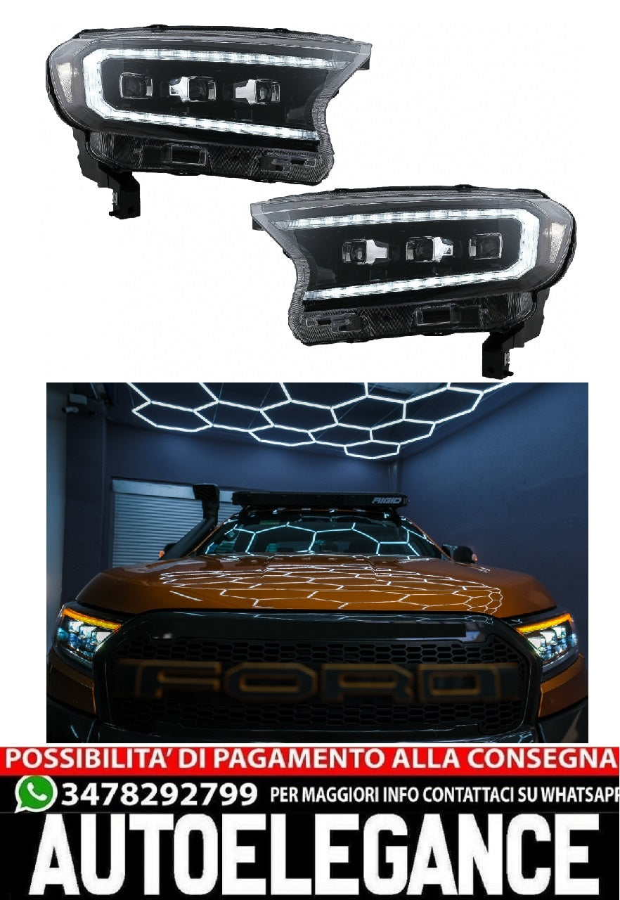 Fari LED Light Bar Dynamic Start-up Display adatto per Ford Ranger Raptor (2015-