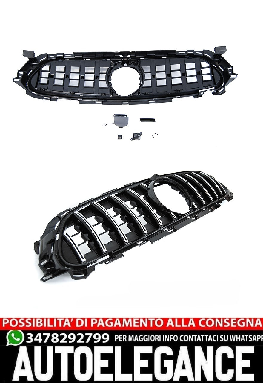 GRIGLIA SPORT CROMATA NERA ADATTA PER MERCEDES W213 SPORT 20-23