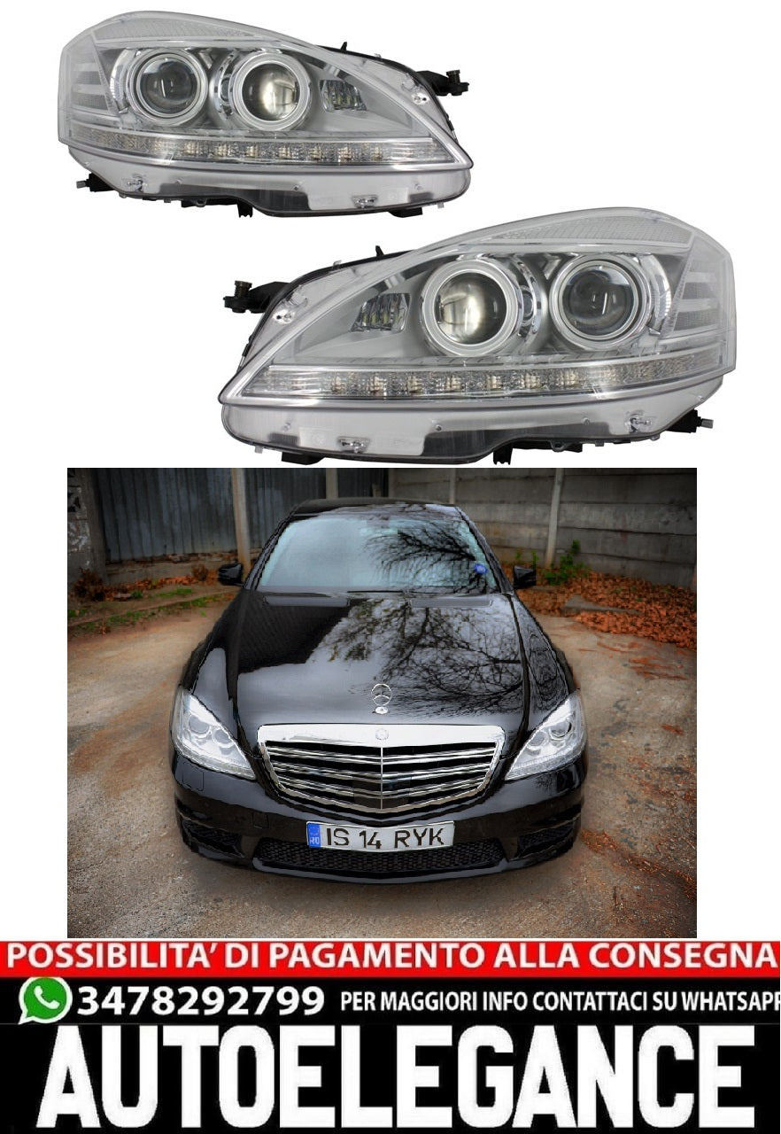 Fari a LED adatti per Mercedes Classe S W221 (2005-2009) Facelift Look