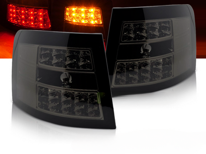 FANALI POSTERIORI A LED FUMÈ ADATTO PER AUDI A6 05.97-05.04 AVANT