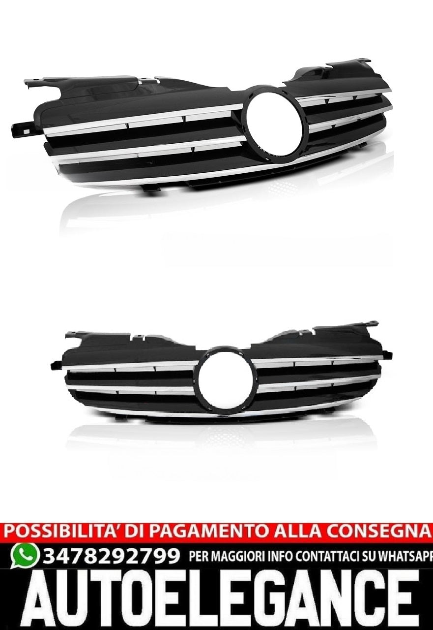 GRIGLIA SPORT NERA CROMATA ADATTA PER MERCEDES SLK R170 96-04