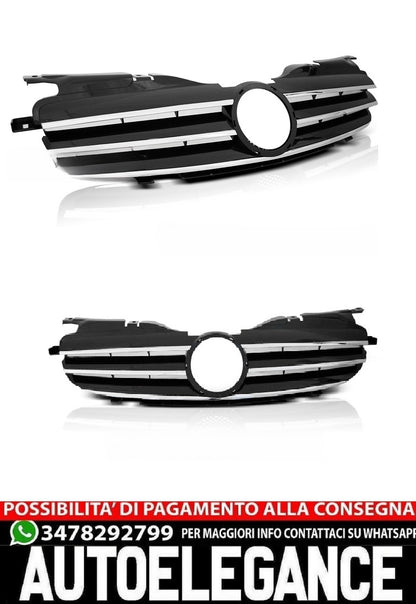 GRIGLIA SPORT NERA CROMATA ADATTA PER MERCEDES SLK R170 96-04