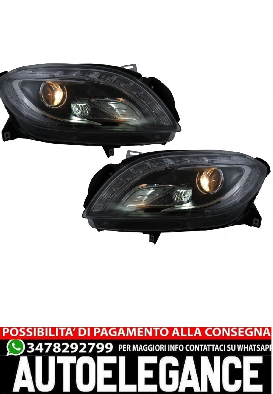Fari a LED adatti per Mercedes Classe M W166 (2012-2015) Nero