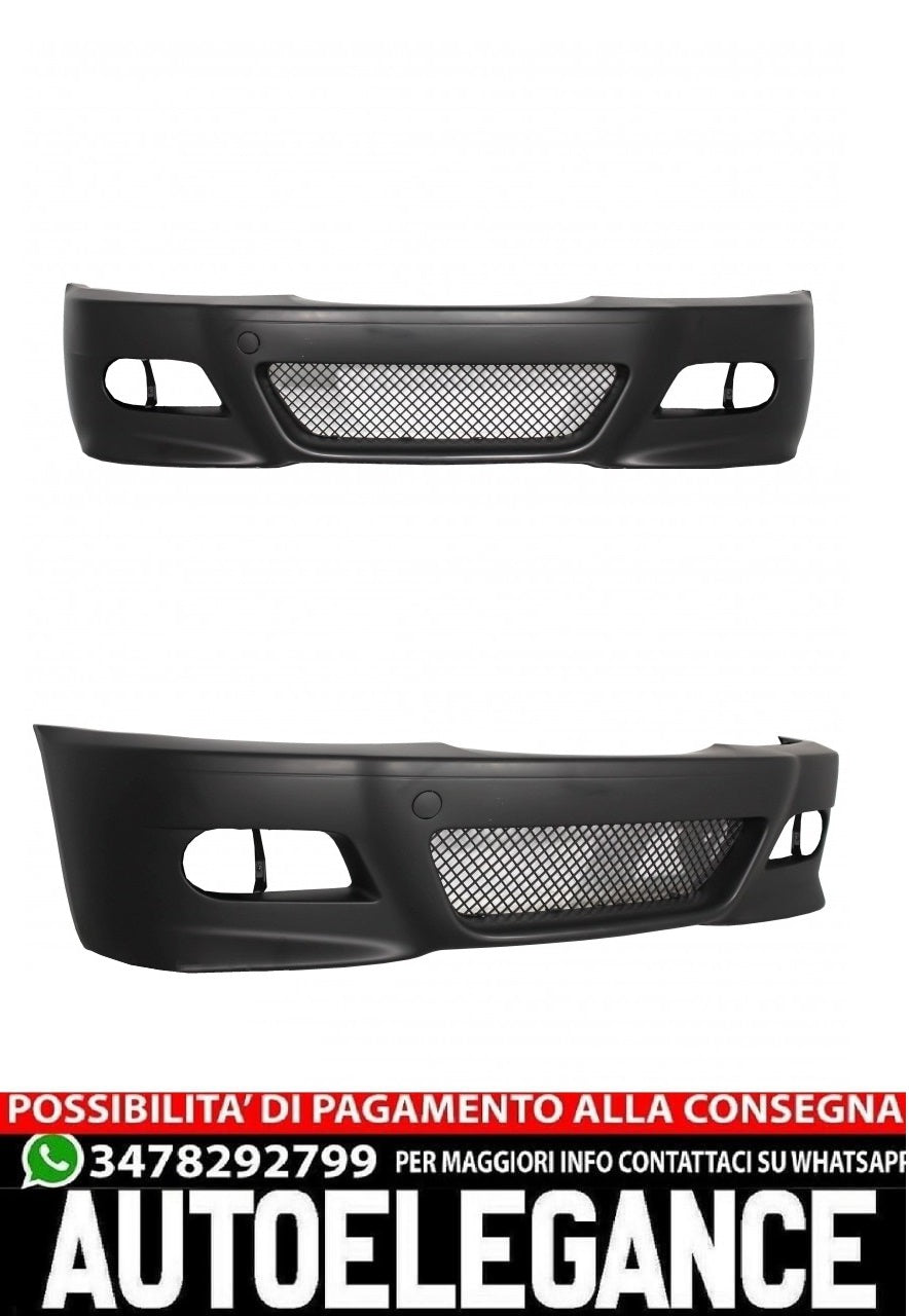 Front bumper suitable for BMW 3 Series E46 (1998-2004) M3 Look Without fog lights 