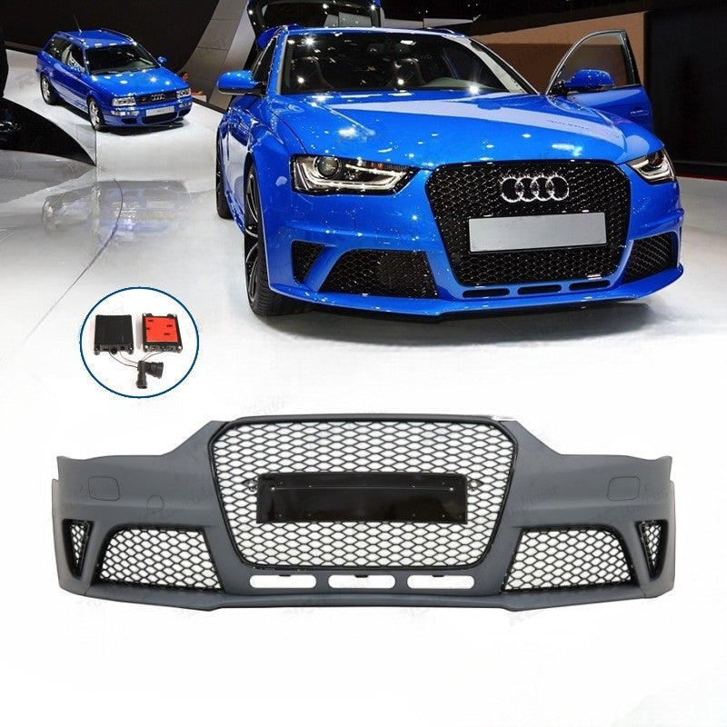 💕ART.6642 PARAURTI ANTERIORE ADATTA PER AUDI A4 B8 2011-2015 LOOK RS4💕