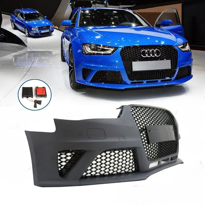 💕ART.6642 PARAURTI ANTERIORE ADATTA PER AUDI A4 B8 2011-2015 LOOK RS4💕