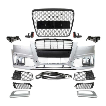 💕ART.6678 PARAURTI ANTERIORE ADATTO PER AUDI A6 4F 2004-2011 LOOK RS6💕