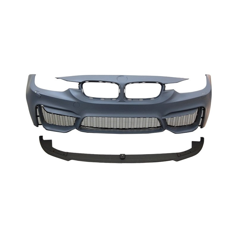 💫ART.5297 Paraurti Anteriore + Splitter per BMW F30-F31 Look M4 ABS💫