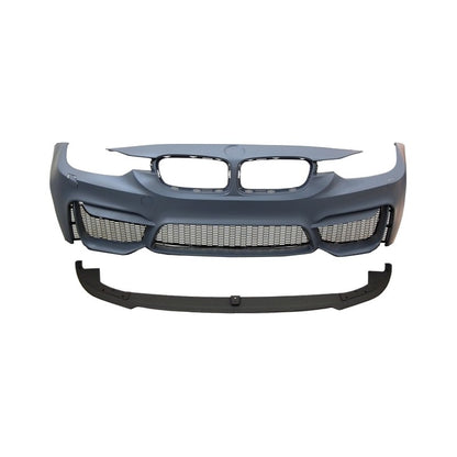 💫ART.5297 Paraurti Anteriore + Splitter per BMW F30-F31 Look M4 ABS💫