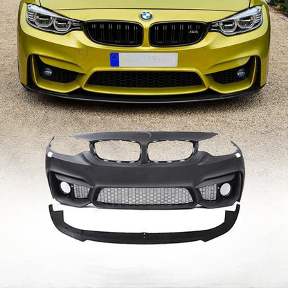 💕ART.6968 PARAURTI ANTERIORE ADATTO PER BMW F32 F33 F36 LOOK M4 SRA GRIGLIE💕